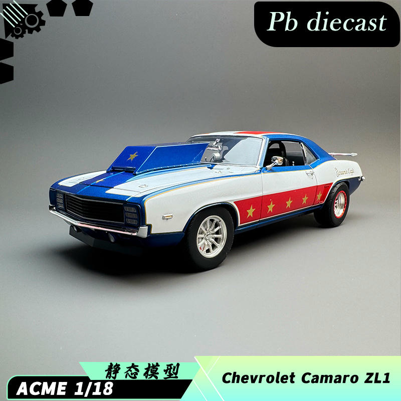 ACME Chevrolet Camaro ZL-1 Drag Outlaws 1969 1:18 Diecast Model Car
