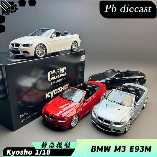Kyosho 1:18 BMW M3 E93 Convertible Diecast Model