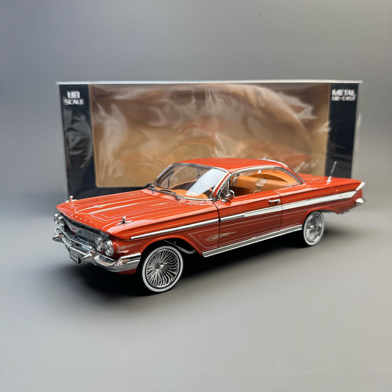 SunStar 1:18 1961 Chevrolet Impala Lowrider Alloy Diecast Model – Adjustable Suspension Edition