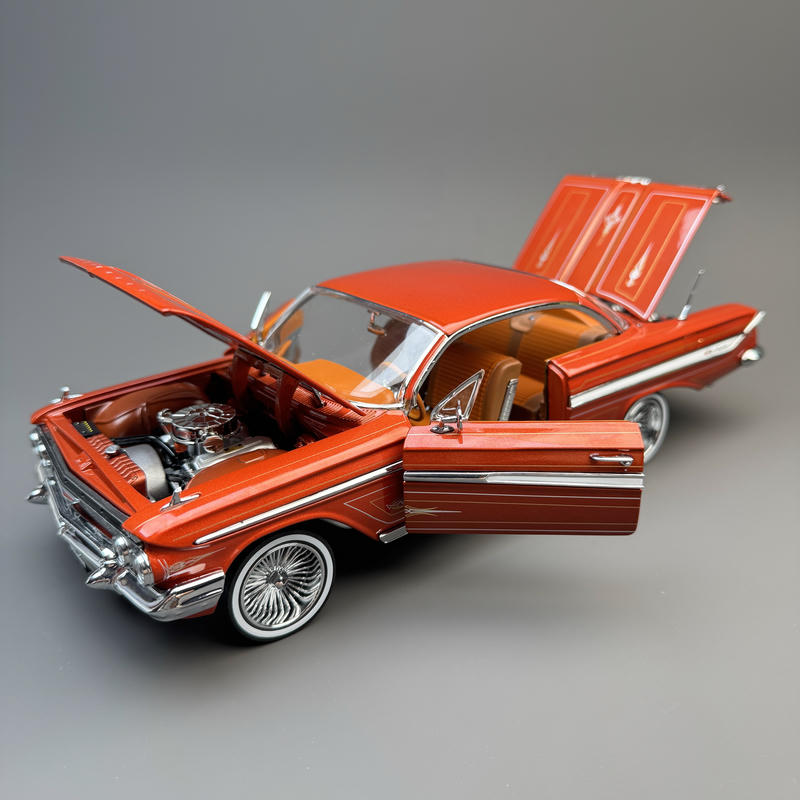 SunStar 1:18 1961 Chevrolet Impala Lowrider Alloy Diecast Model – Adjustable Suspension Edition