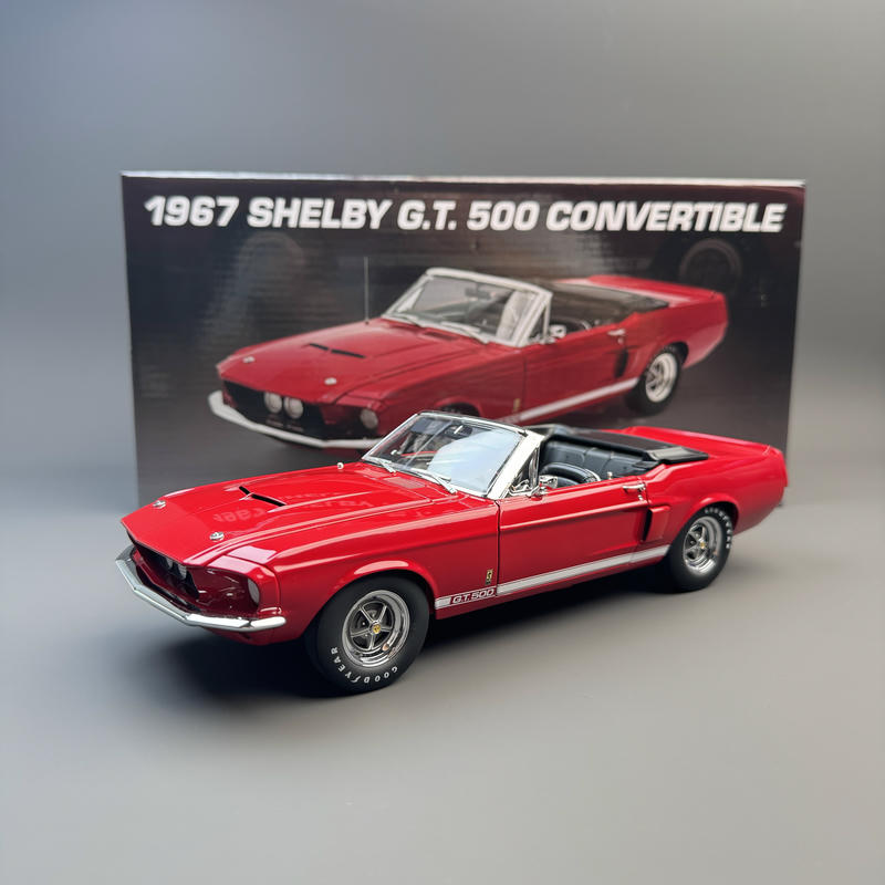 ACME 1967 Shelby GT500 Convertible 1:18 Diecast Model Car – Red