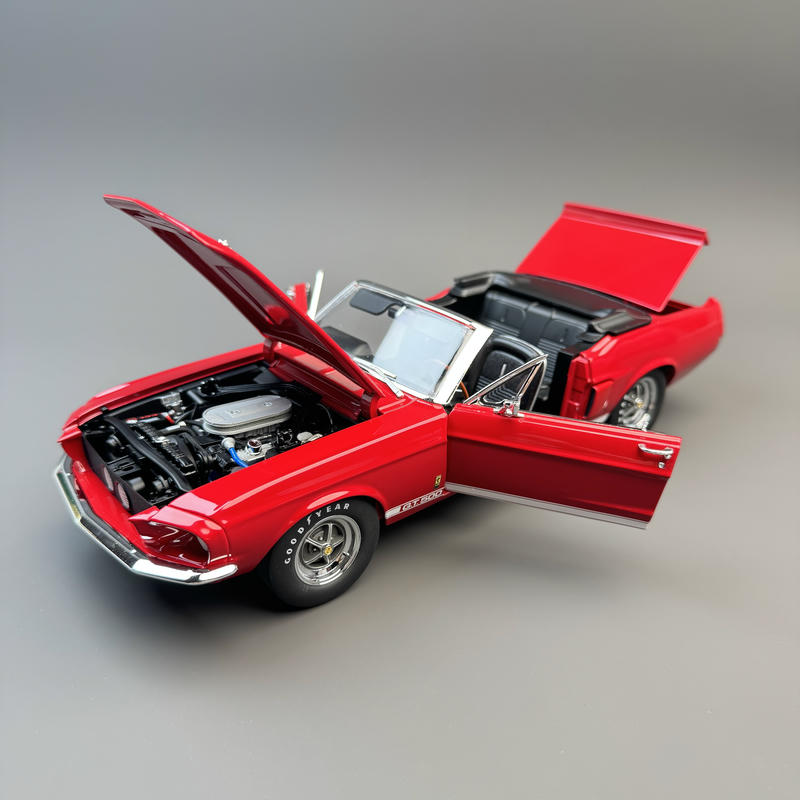 ACME 1967 Shelby GT500 Convertible 1:18 Diecast Model Car – Red