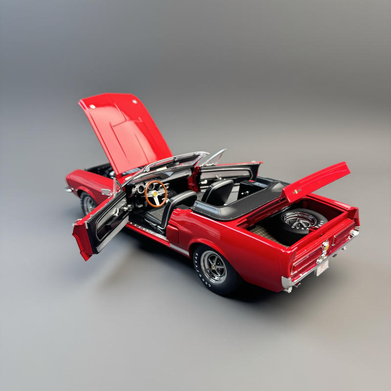 ACME 1967 Shelby GT500 Convertible 1:18 Diecast Model Car – Red