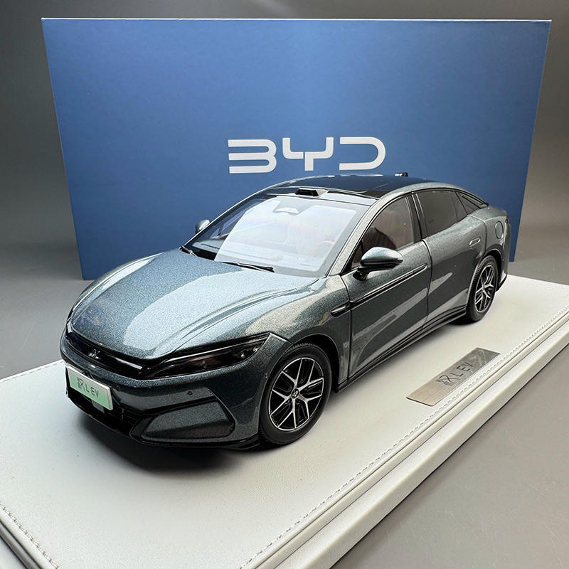 1:18 BYD Han L EV Diecast Model Car – Dark Green