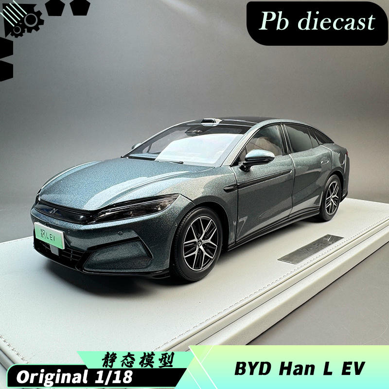1:18 BYD Han L EV Diecast Model Car – Dark Green