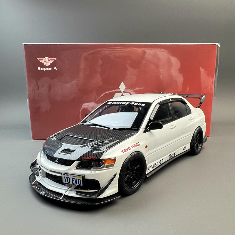 Super A 1:18 Mitsubishi Lancer Evolution IX MR FQ-360 Diecast Model Car