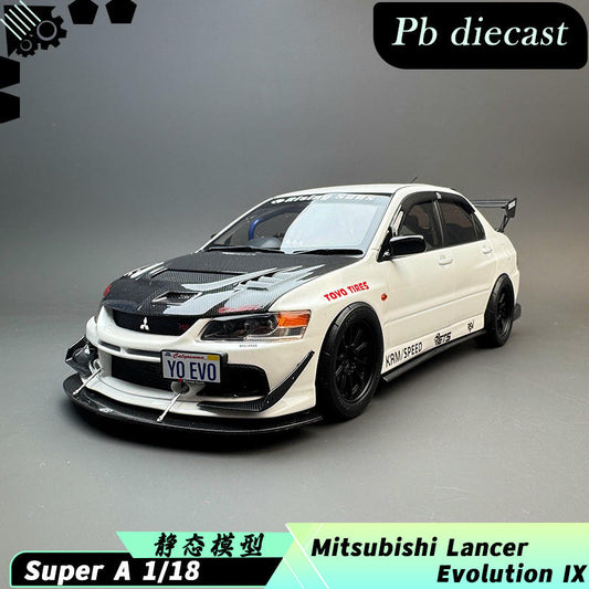 Super A 1:18 Mitsubishi Lancer Evolution IX MR FQ-360 Diecast Model Car