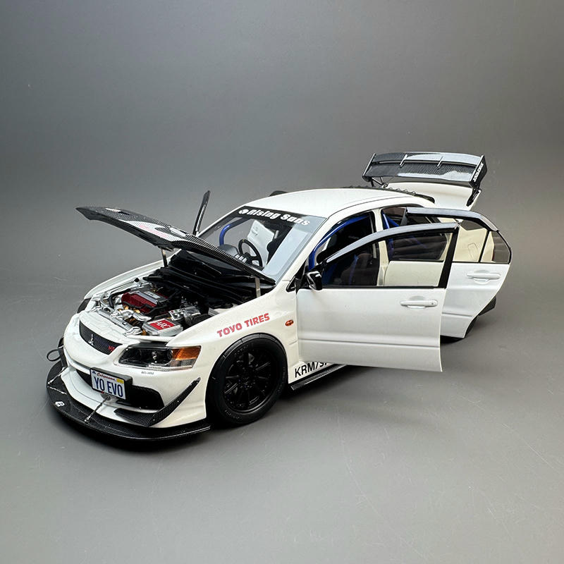 京商Super A Mitsubishi LancerEvo91/18最終値下げ Super A 1:18 Mitsubishi Lancer Evolution IX MR FQ-360 Diecast
