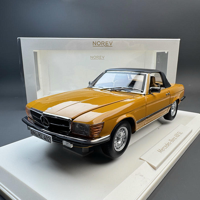 Norev 1:18 Mercedes-Benz 450SL Diecast Model – Yellow – YX car model