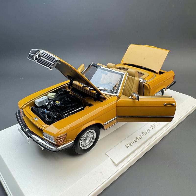 Norev 1:18 Mercedes-Benz 450SL Diecast Model – Yellow – YX car model