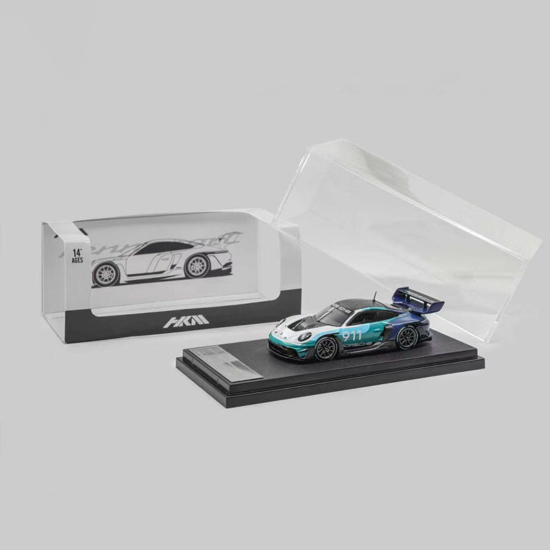 HKM 1:64 Porsche 911 992 GT3 R Rennsport Diecast Model
