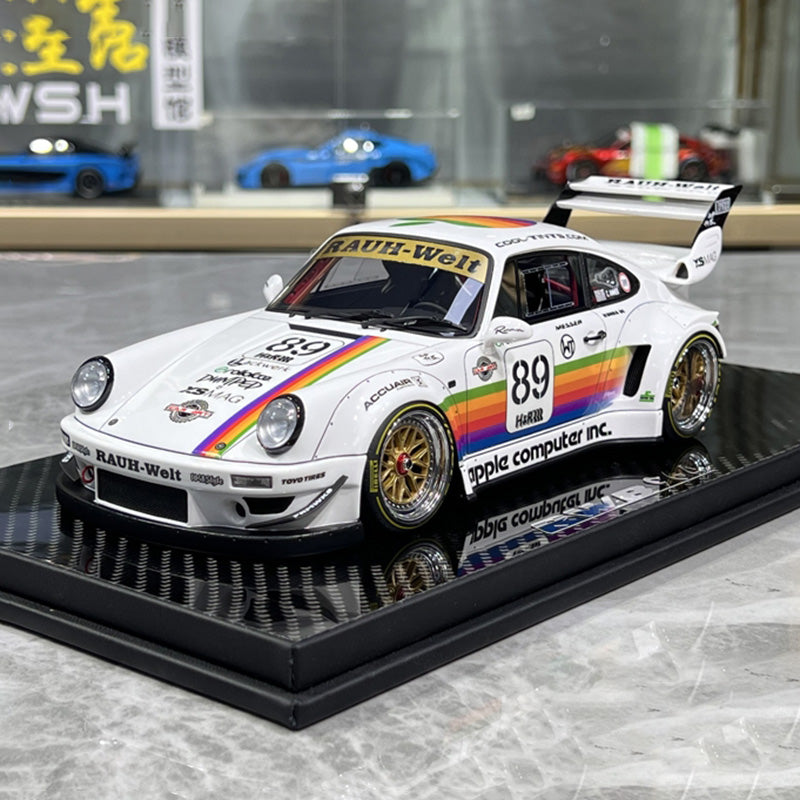 TGM 1:18 Porsche RWB 964 #89 Apple Livery Limited Resin Model