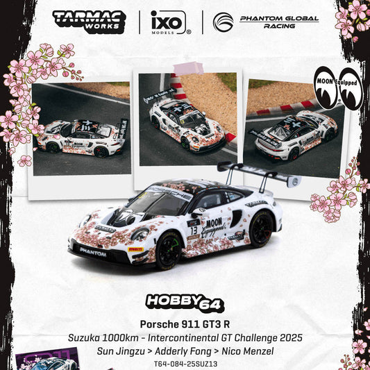 TW 1:64 Porsche 911 GT3 R Sakura Racing Diecast Model Car – Alloy Motorsport Collectible
