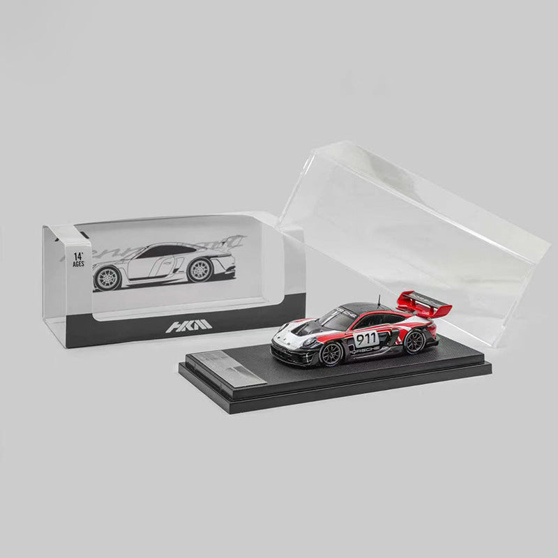 HKM 1:64 Porsche 911 992 GT3 R Rennsport Diecast Model
