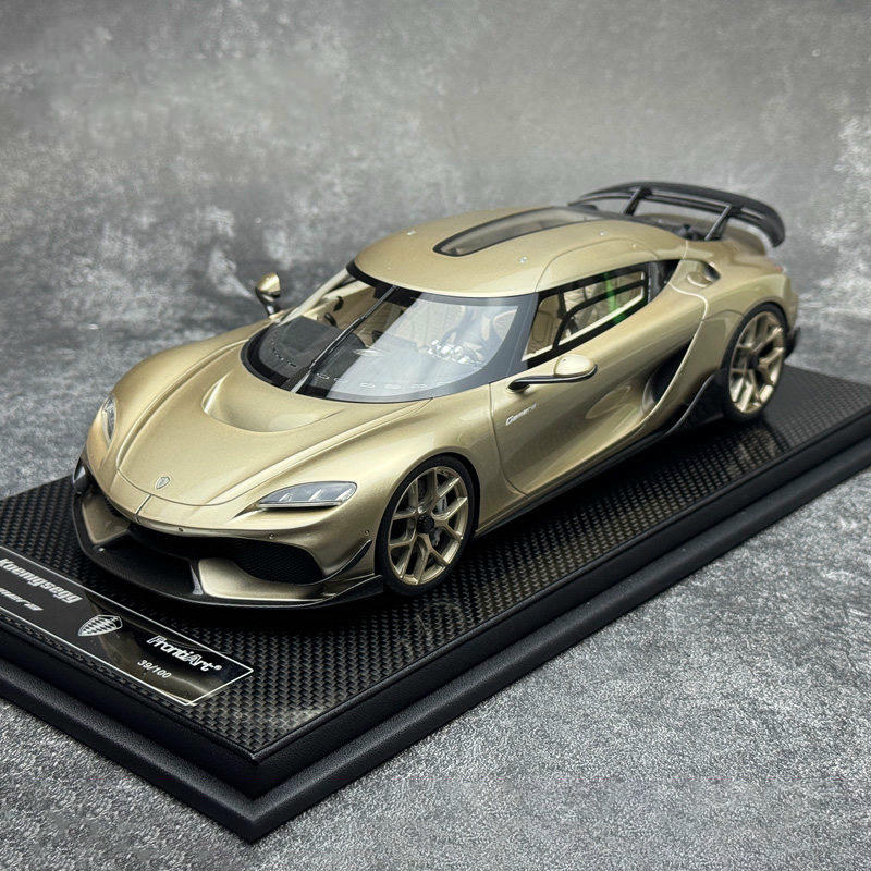 FrontiArt 1:18 Koenigsegg Gemera Resin Model — Champagne Gold
