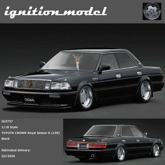 Ignition Model IG 1:18 Toyota Crown Royal Saloon G (S130) Black Resin Model