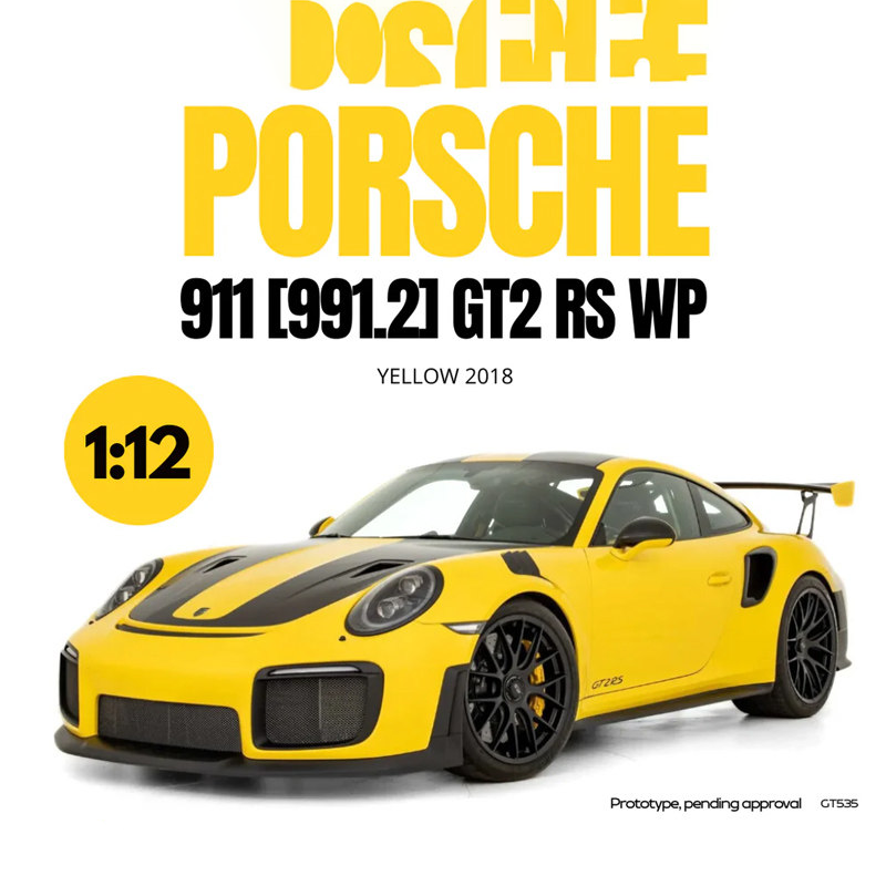 GT 1:12 Porsche 911 (991.2) GT2 RS Weissach Package Resin Model