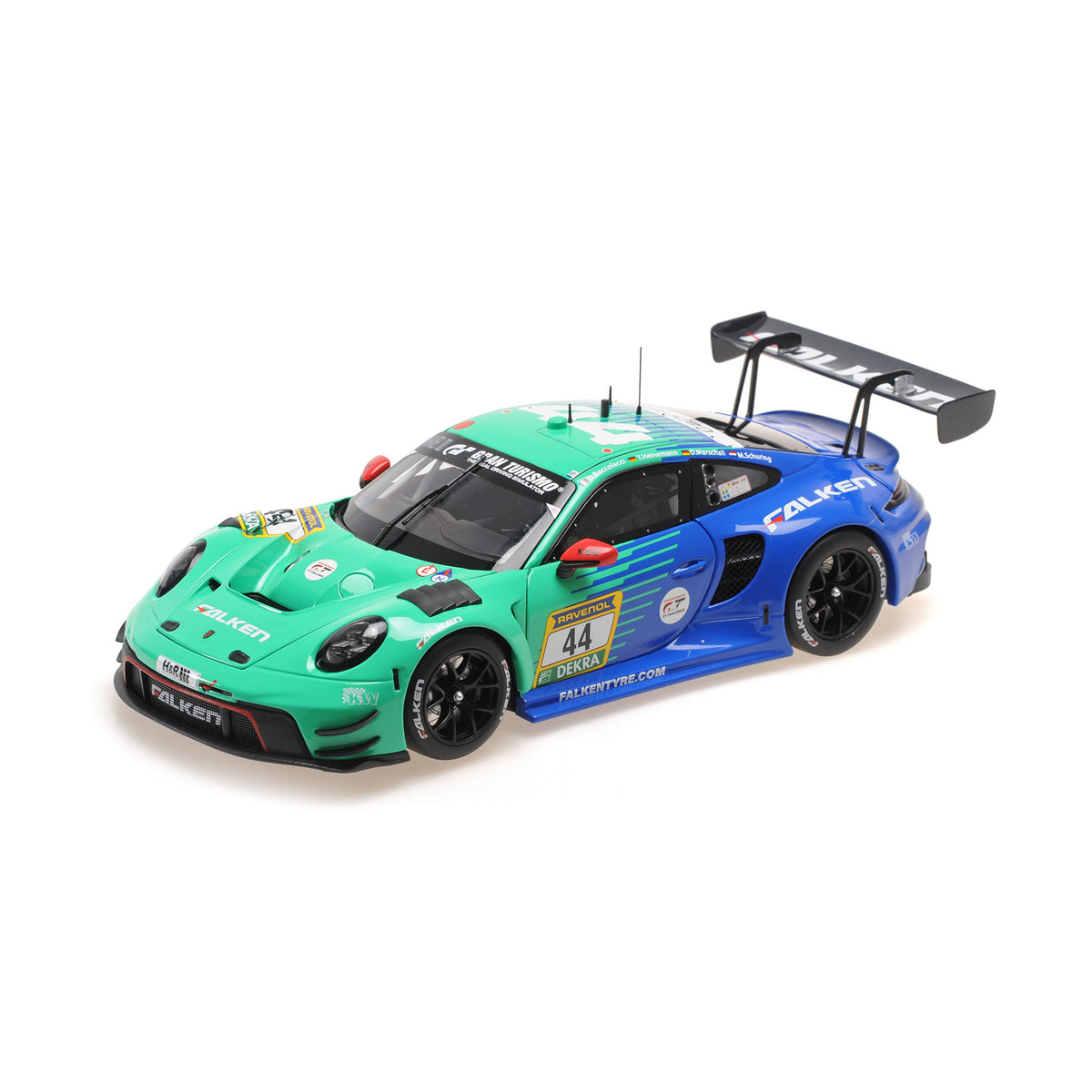 MINICHAMPS 1:18 Porsche 911 GT3 R #44 2025 Nürburgring Diecast Model Car – GT Racing Collector