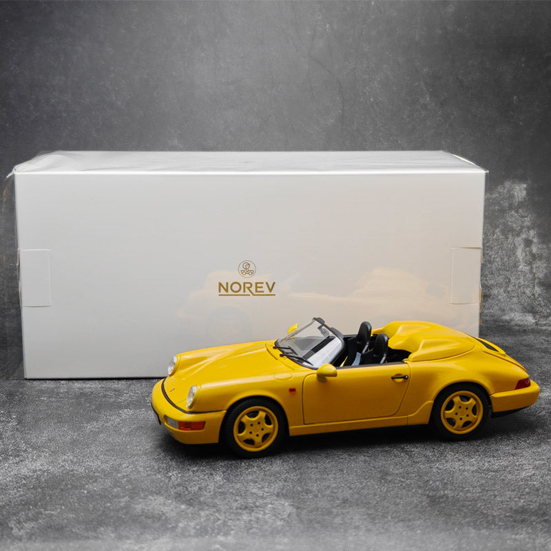 NOREV 1:18 Porsche 911 (964) Speed Yellow Bird 1993 Diecast Model Car