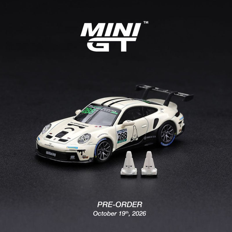 MINI GT 1:64 #1429 Porsche 911 GT3 TBC Diecast Model Car – Alloy Sports Car Collectible