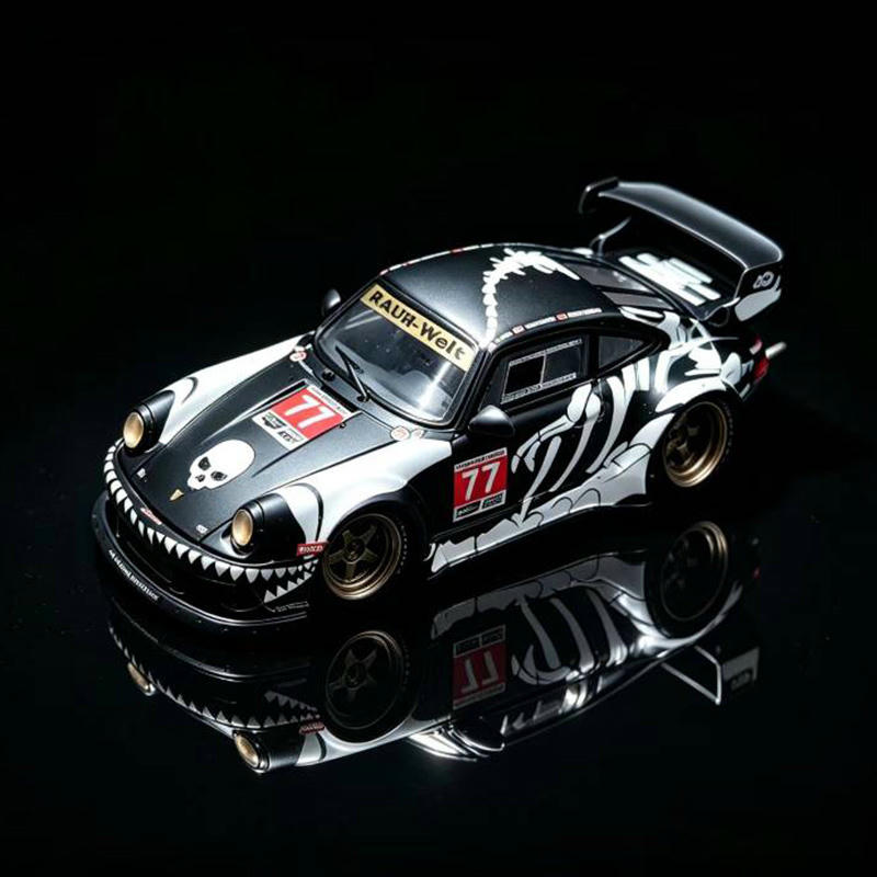 Mechspeed 1:64 Porsche 911 (930) RWB GT Resin Model – Skeleton Dragon Edition