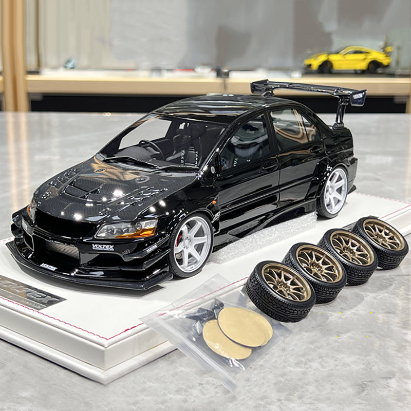 Mitsubishi 9th Super A Limited Edition 1:18 Mitsubishi evo9 Blue Alloy Simulation Car Model