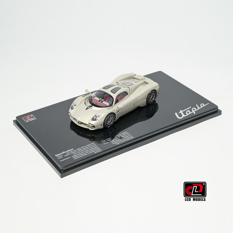 LCD Pagani Utopia 1:43 Diecast Model Car