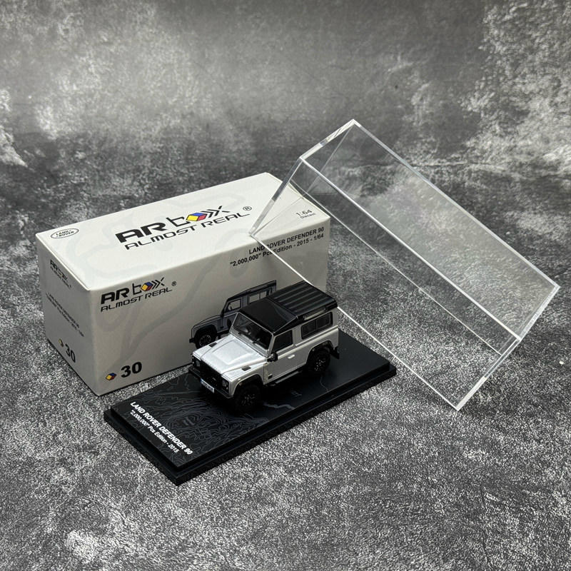 ARbox 1:64 Land Rover Defender 90 Diecast Model Car — Silver
