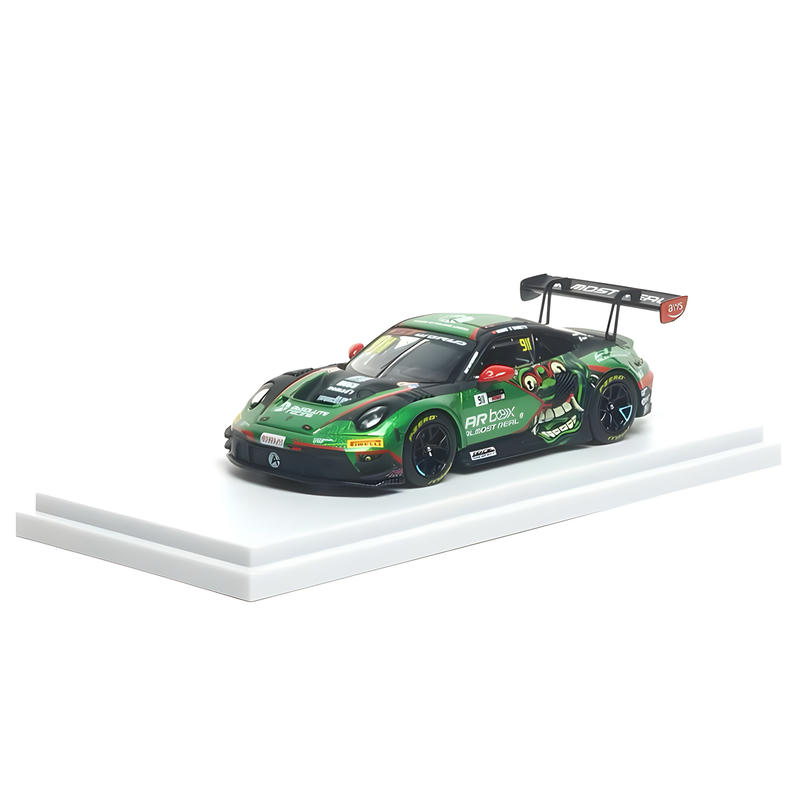 Almost Real 1:64 Porsche 911 GT3 R 2026 GT World Challenge Asia Mandalika #911 Alloy Model