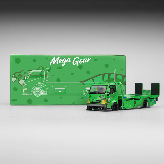 Mega Gear 1:64 Custom Car Transporter Dinosaur Livery Diecast Model