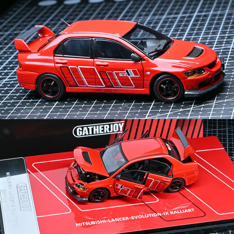 GATHERJOY 1:43 Mitsubishi Lancer Evolution IX RALLIART Diecast Model