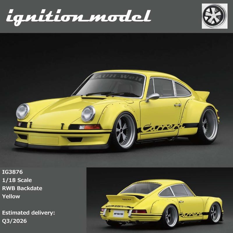 Ignition‑Model 1:18 Porsche 911 964 RWB Backdate (Yellow)