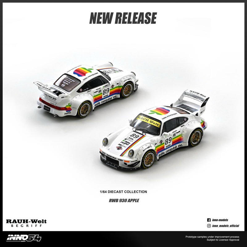 INNO64 1:64 Porsche RWB 930 #89 “Apple” – YX car model