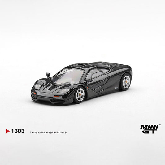 MINI GT 1:64 McLaren F1 Diecast Model Car – Metallic Black