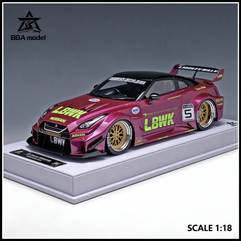 BBA Nissan GT-R 35GT-RR 1:18 Resin Model Car