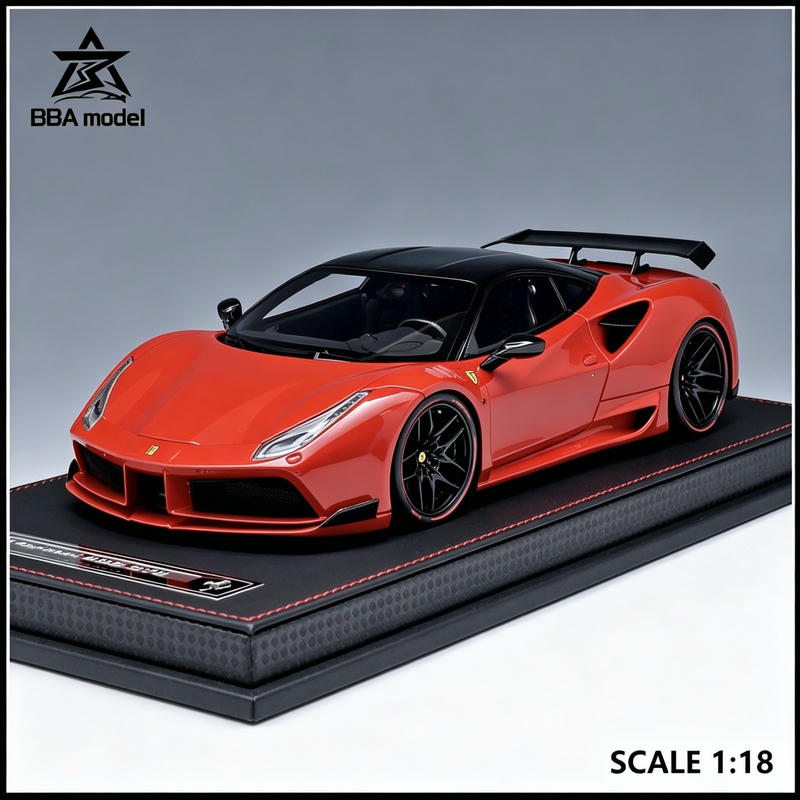 BBA Ferrari 488 GTB Novitec 1:18 Resin Model Car