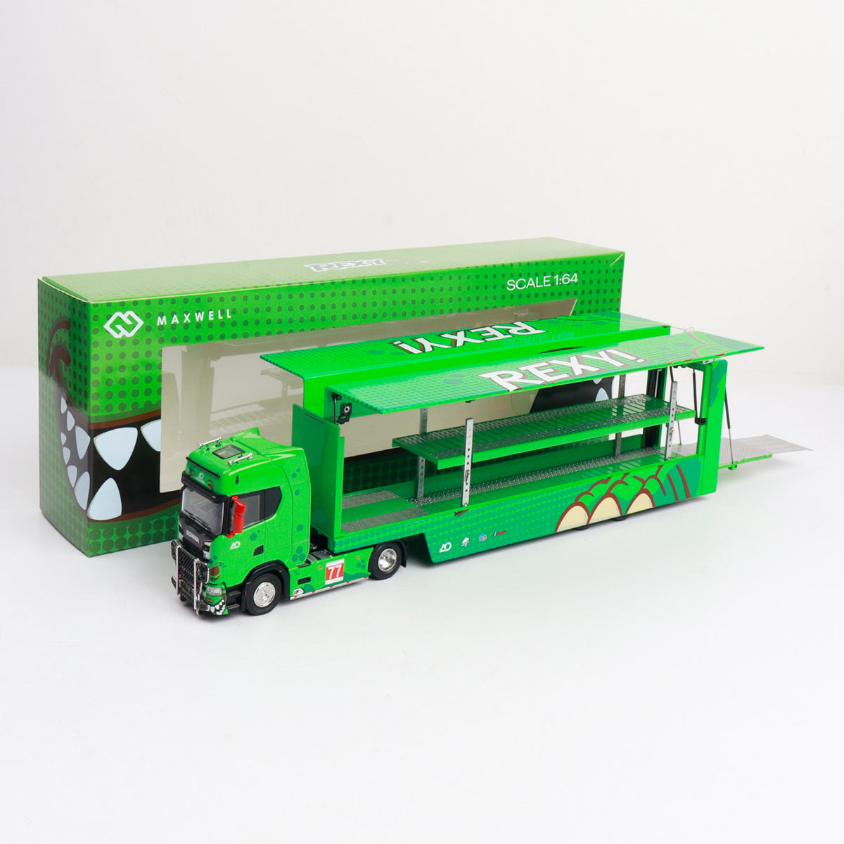 MAXWELL Scania S730 Wing-Opening Trailer 1:64 Diecast Model Truck