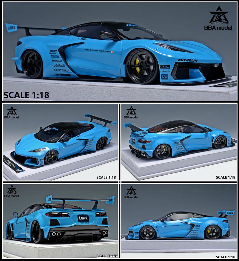 BBA 1:18 Corvette C8 Resin Model