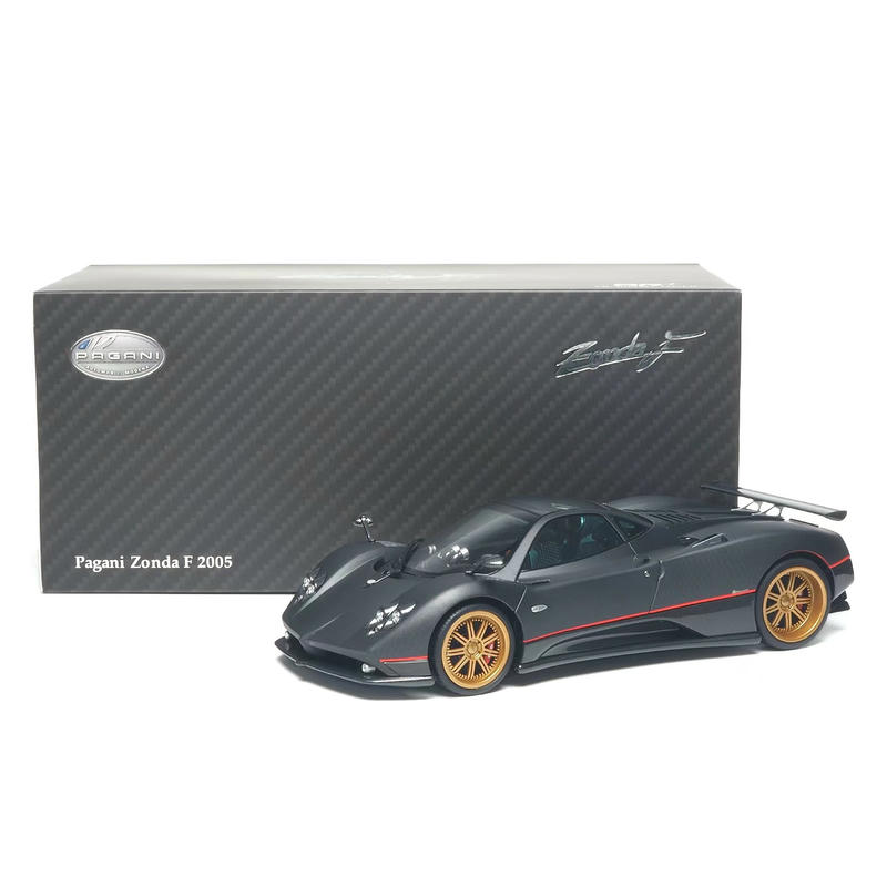 Almost Real 1:18 Pagani Zonda F 2005 — Matt Carbon Black