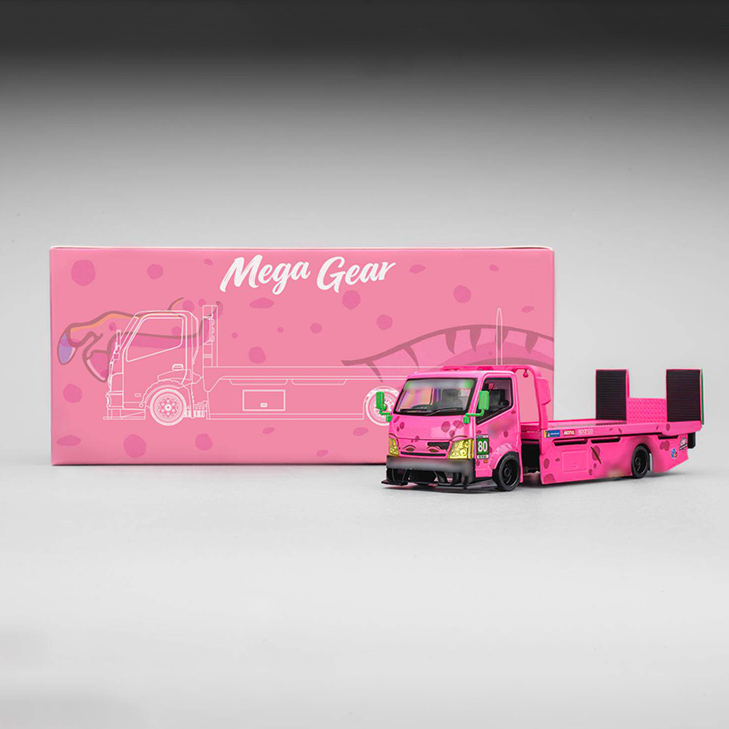 Mega Gear 1:64 Custom Car Transporter Dinosaur Livery Diecast Model