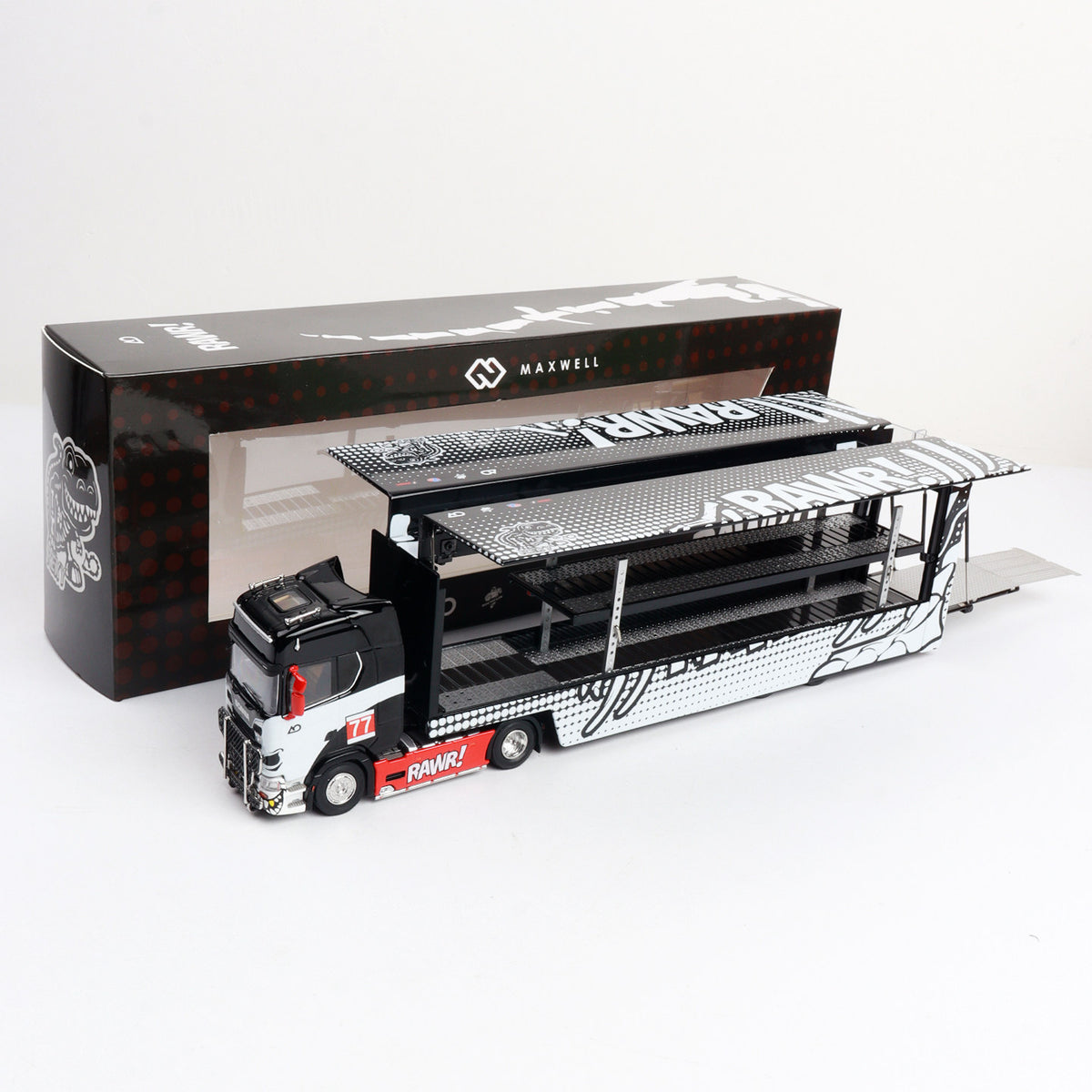 MAXWELL Scania S730 Wing-Opening Trailer 1:64 Diecast Model Truck