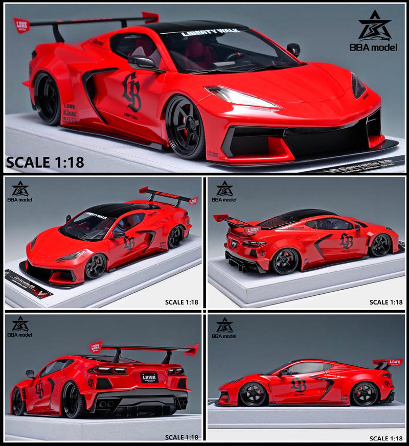 BBA 1:18 Corvette C8 Resin Model