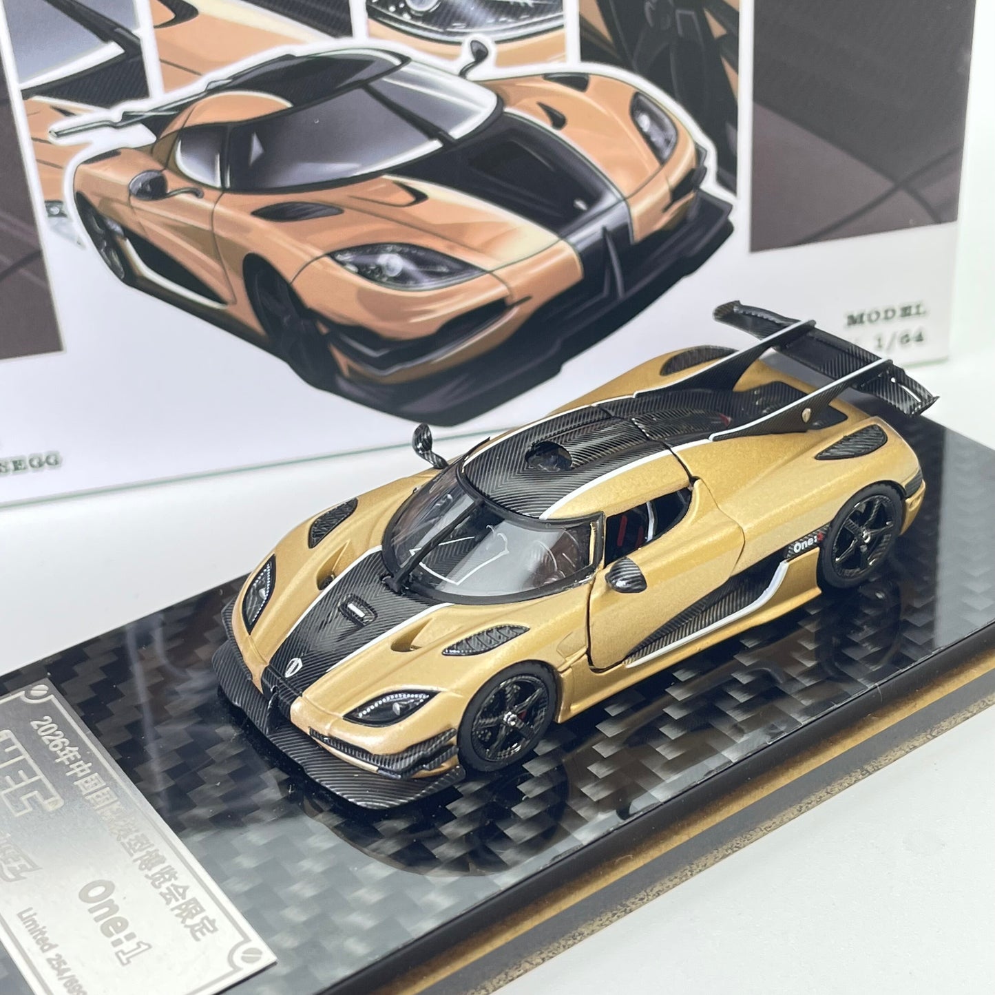 Car King HEC2026 Exhibition Limited Edition 1:64 Diecast Model Collection – Gold