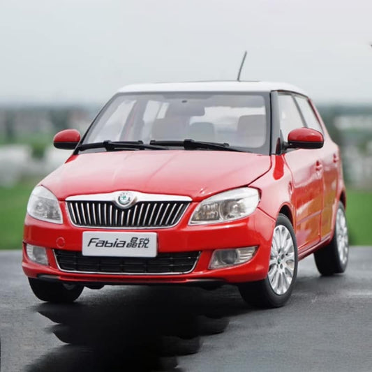 Original 1:18 Shanghai Volkswagen Skoda New Fabia Diecast Model Car