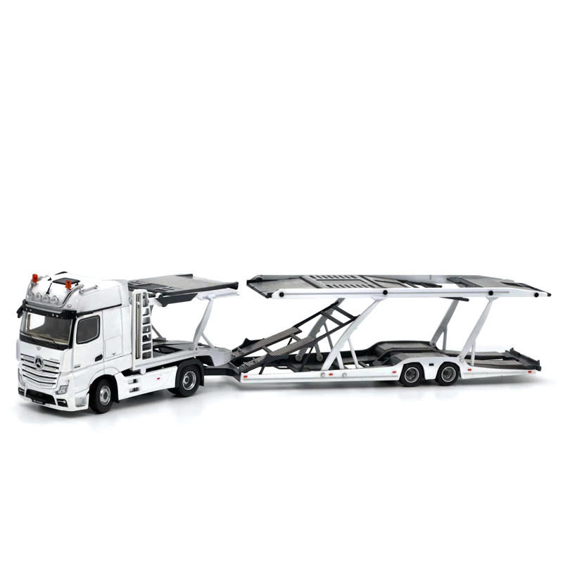 Mercedes-Benz Actros Double-Decker Car Transport Trailer 1:64 Diecast Model