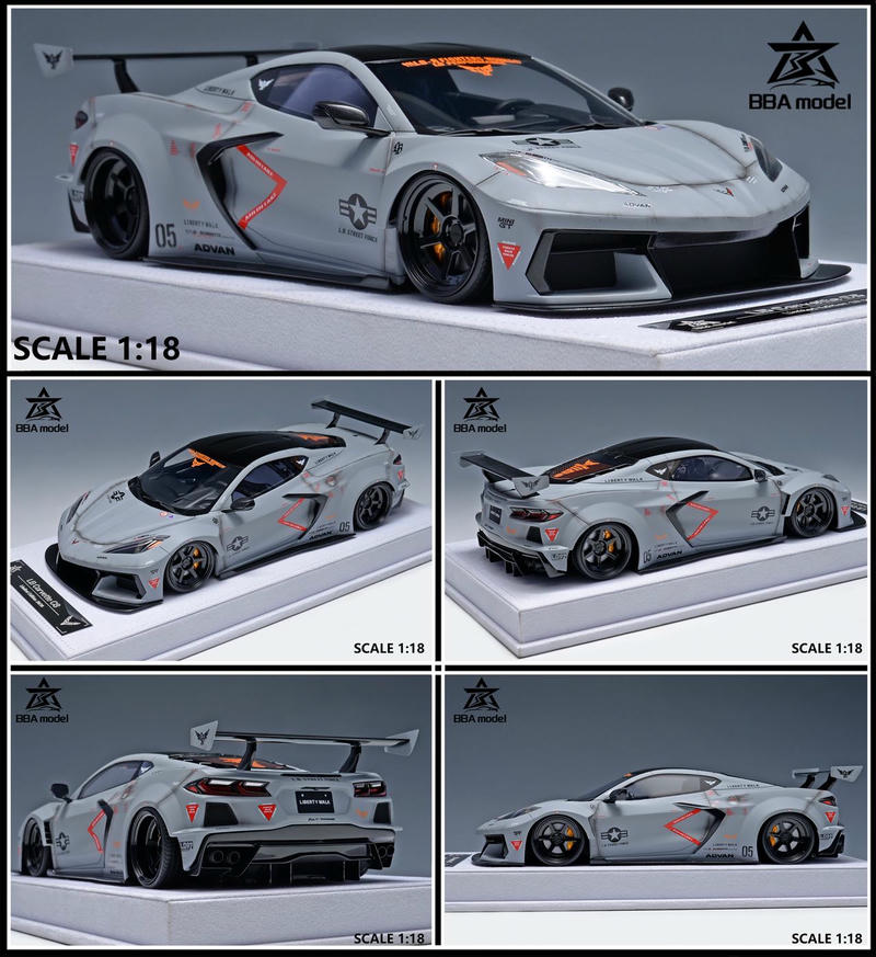 BBA 1:18 Corvette C8 Resin Model