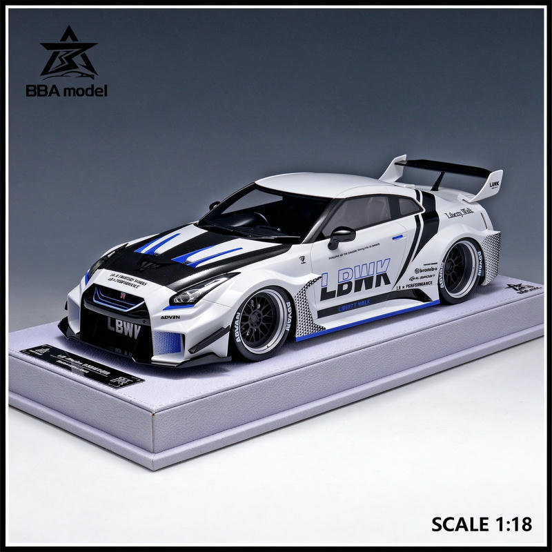 BBA Nissan GT-R 35GT-RR 1:18 Resin Model Car