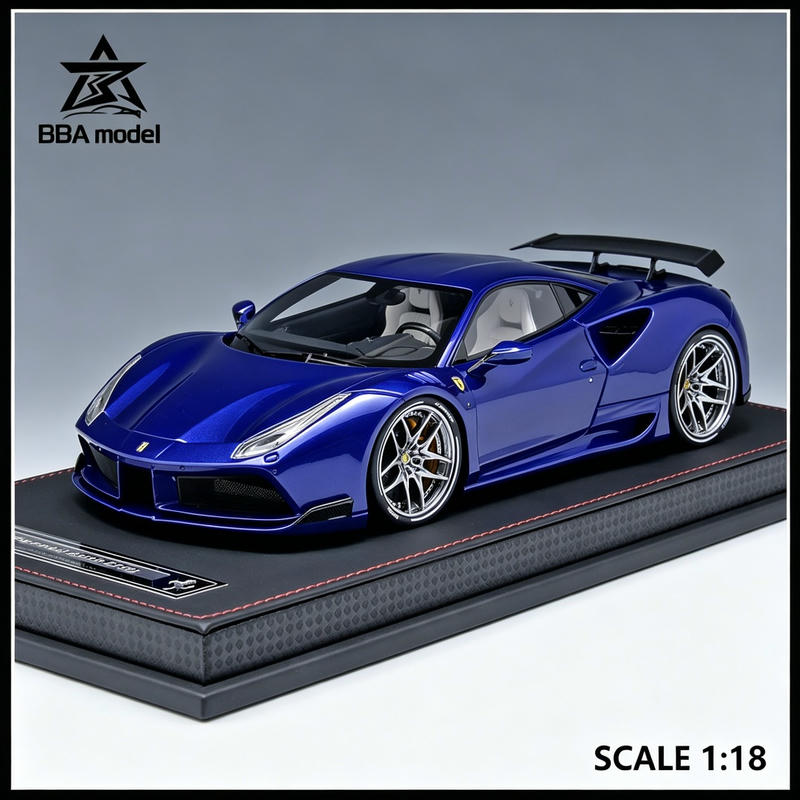 BBA Ferrari 488 GTB Novitec 1:18 Resin Model Car