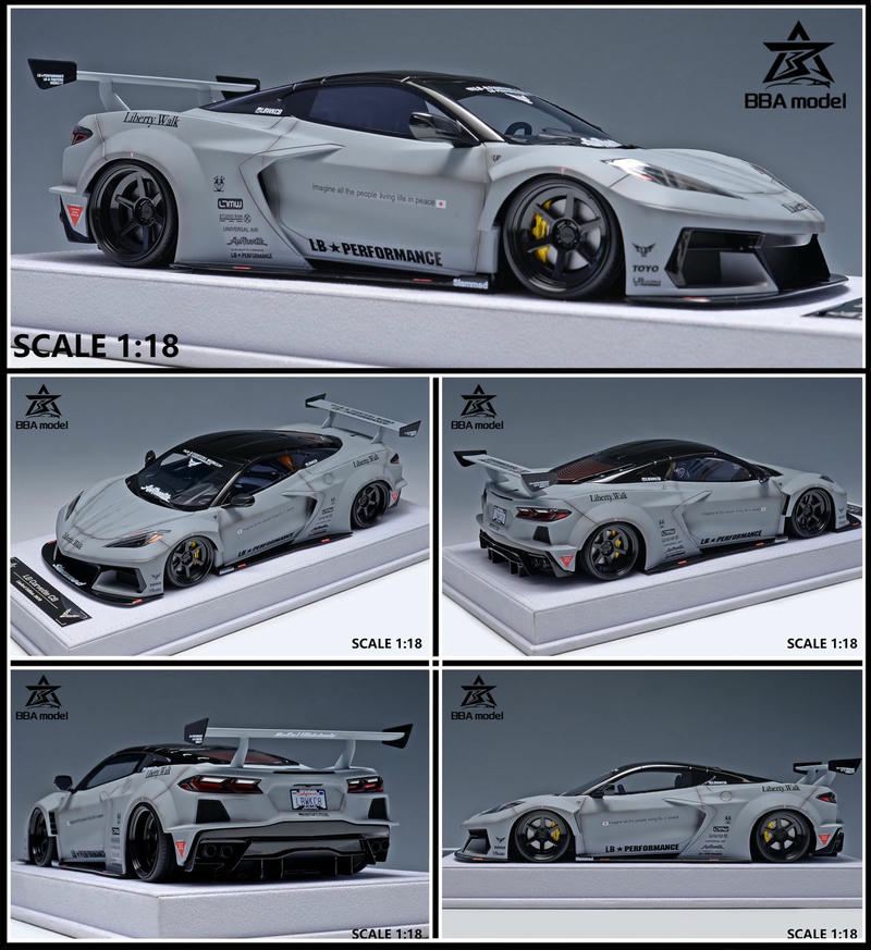 BBA 1:18 Corvette C8 Resin Model