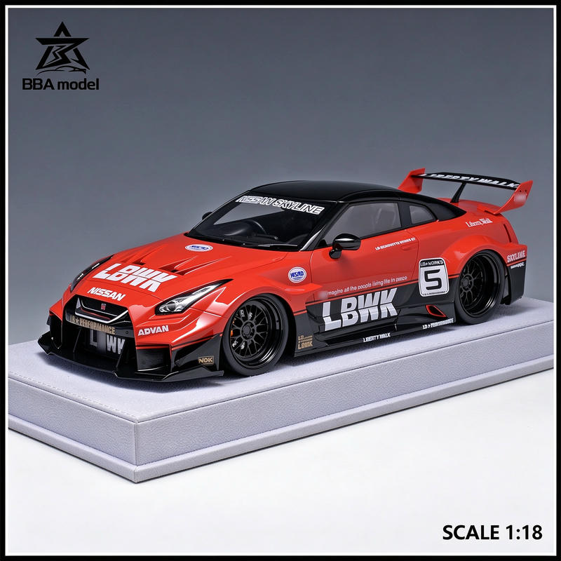 BBA Nissan GT-R 35GT-RR 1:18 Resin Model Car